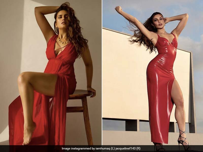 Painting The Town Red In Gorgeous Outfits Are Huma Qureshi And Jacqueline Fernandez