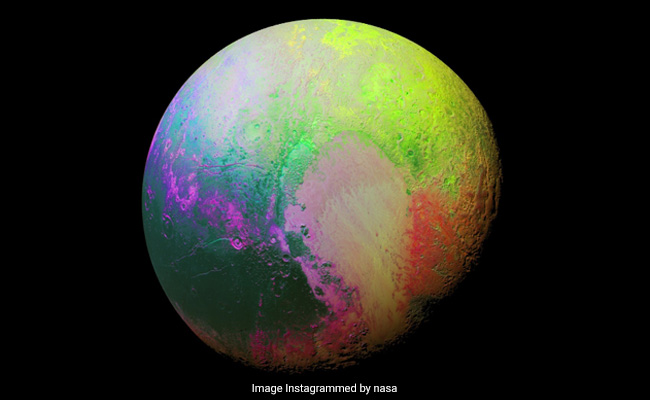 Nasa Pictures Of Pluto 1230*757 NASA Shares Stunning Rainbow Coloured Image Of Pluto, Internet Amazed