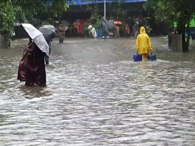 Waterlogging In Low-Lying Areas Of Mumbai After Heavy Rain