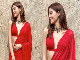 Ananya Panday Knew She'd Walk Straight Into Our Hearts In Her Rs 1.2 Lakh Ravishing Red Arpita Mehta <i>Saree</i> Ananya Panday Knew She'd Walk Straight Into Our Hearts In Her Rs 1.2 Lakh Ravishing Red Arpita Mehta <i>Saree</i>
