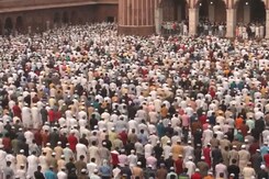 Devotees Offer Namaz On Eid al-Adha At Jama Masjid Devotees Offer Namaz On Eid al-Adha At Jama Masjid