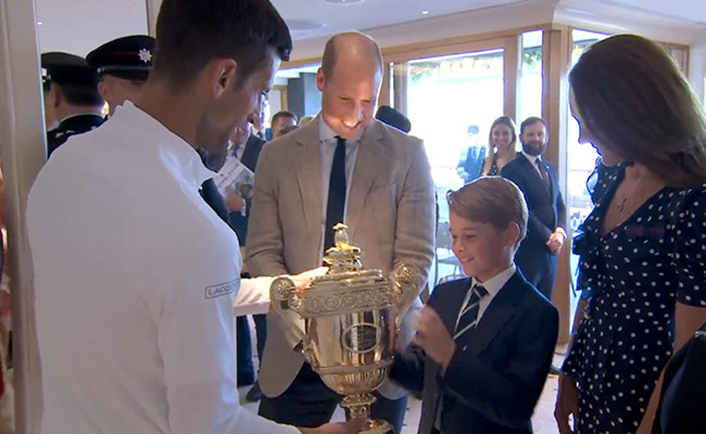 Novak Djokovic Let Prince George Hold Wimbledon Trophy. What Happened Next