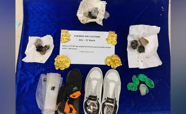 Customs Department Seizes Gold Worth Rs 1.38 Crore At Chennai Airport