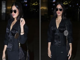 Bhumi Pednekar Makes The Corset Trend Travel-Friendly With Her Black Ensemble And Louis Vuitton Bag Bhumi Pednekar Makes The Corset Trend Travel-Friendly With Her Black Ensemble And Louis Vuitton Bag