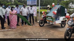 2 Bike Ambulances Launched For Remote Areas Of Odisha's Kalahandi