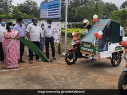 2 Bike Ambulances Launched For Remote Areas Of Odisha's Kalahandi