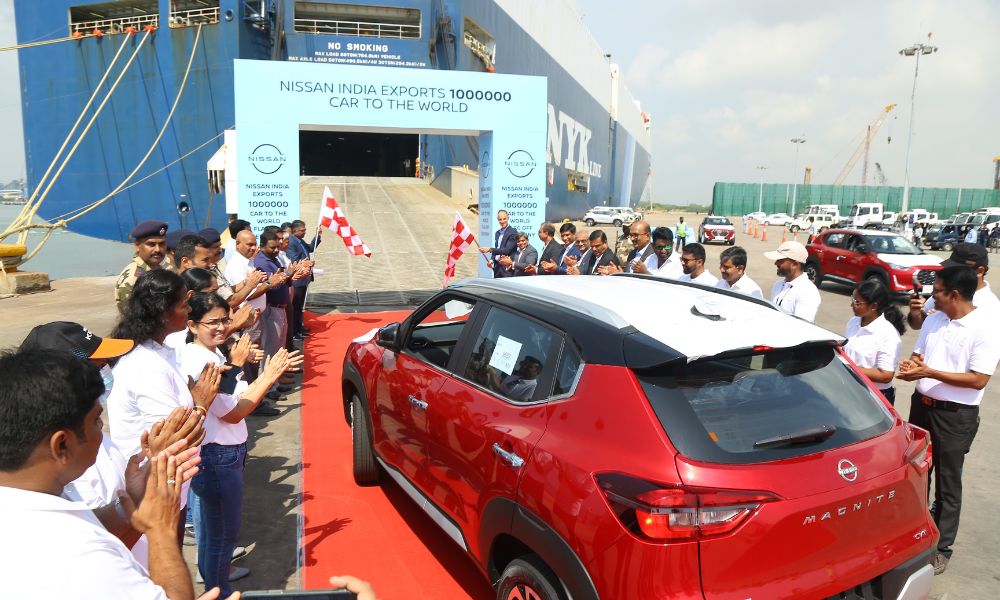 Nissan India Exports One Million Vehicles