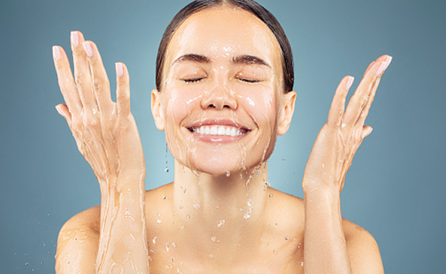 Dr. Mittal urges us to wash face with a mild cleanser at least twice a day