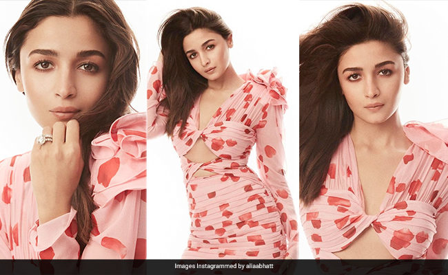 We Were Smitten By Alia Bhatt's Bubblegum Pink Cutout Dress Until We Saw Her Diamond Ring