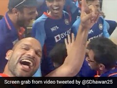 Watch: Dhawan Leads Team India's Crazy Celebration After WI Series Win