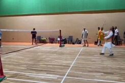 Video: Ace Shuttler Shivraj Chouhan? When Chief Minister Swung A Racket Video: Ace Shuttler Shivraj Chouhan? When Chief Minister Swung A Racket