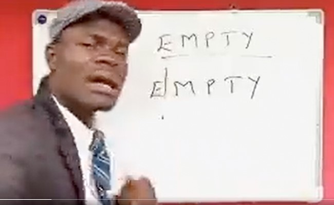 EMPTY  में से कुछ भी हटाओ, वो EMPTY ही रहेगा, देखें मजेदार वीडियो