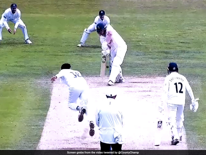 Watch: Pakistan Pacer's Searing Delivery Rattles Yorkshire Batter's Stumps In County Championship