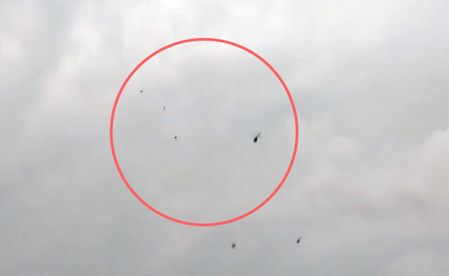 PM's Security Scare? Black Balloons Released Near Chopper In Andhra