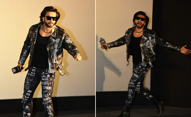 Ranveer Singh Serves Up Devilish Charm In A Funky Black And Silver Jacket, Pants And Boots