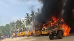 Police Vehicles Torched After Teen Found Dead In Tamil Nadu School