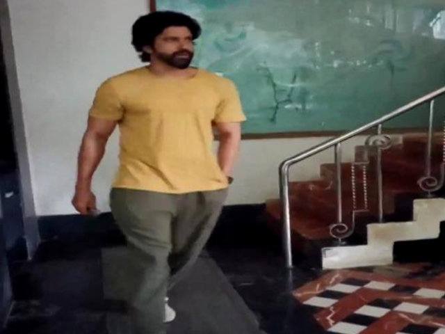 Spotted: Farhan Akhtar Pictured In The City