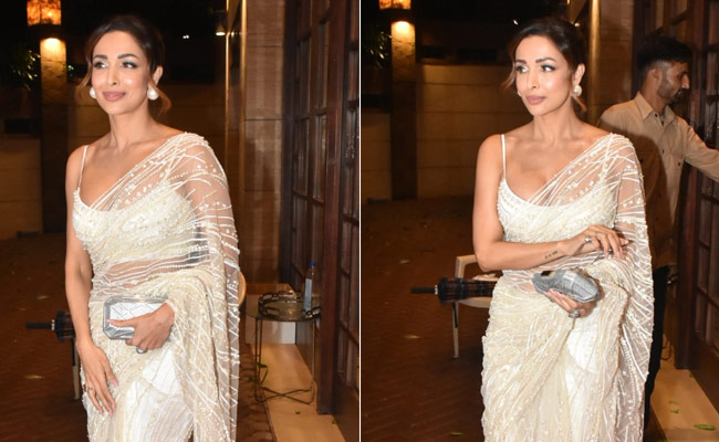 Malaika Arora In A Sheer White <i>Saree</i> Is The Undeniable 'Diva Of The Year'