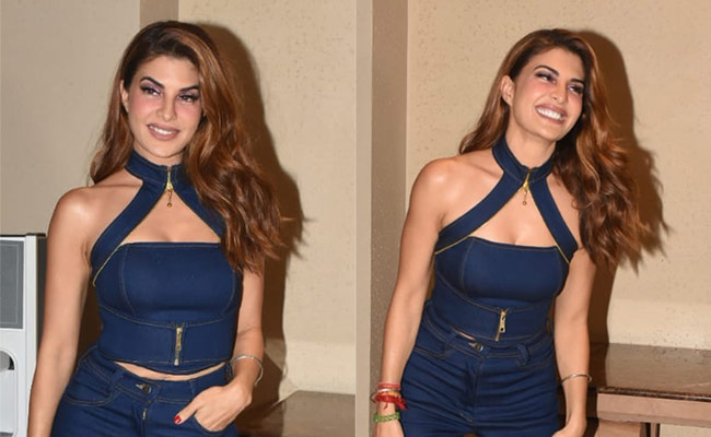 Jacqueline Fernandez's Chic Double Denim Route Is As Retro As Is Modern