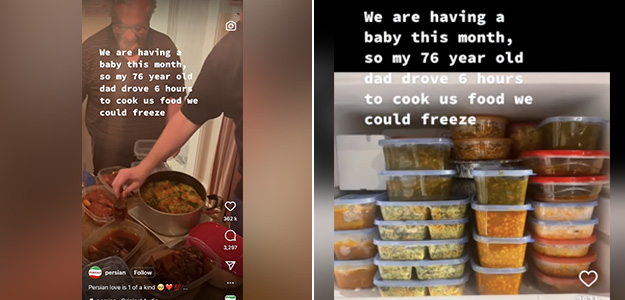 Viral: This Father Cooking Food And Storing It For His Pregnant Daughter Has Won The Internet