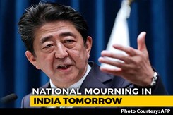 India Declares 1-Day State Mourning After Japan Ex-PM Shinzo Abe's Death India Declares 1-Day State Mourning After Japan Ex-PM Shinzo Abe's Death