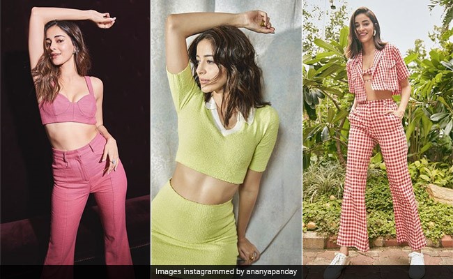 5 Times Ananya Panday Made Stellar Style Statements In Chic Bright Co-Ord Sets