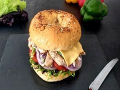Roast Chicken Bagelwich