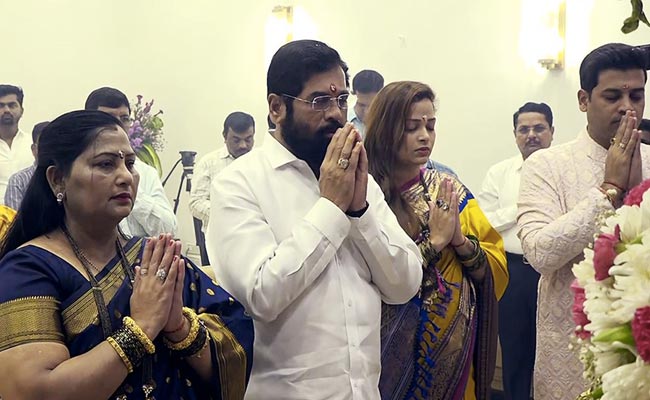 Ganesh Chaturthi 2022: Eknath Shinde, Other Leaders Welcome Lord Ganesh To Their Homes