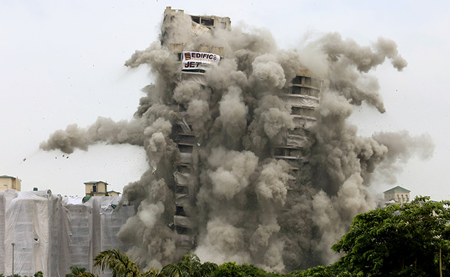 Noise Peaked At 101.2 Decibels During Noida Twin Towers Demolition: Data
