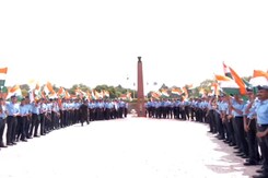 Air Force Flags Mountain Bike Rally From Ladakh To National War Memorial Air Force Flags Mountain Bike Rally From Ladakh To National War Memorial