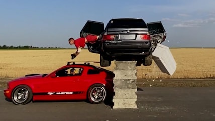 Watch: Stuntman Flies Through Car, Internet Calls Him "Human-Bullet"
