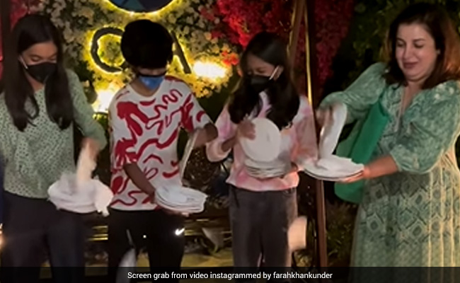 Farah Khan's Night Out With Her Triplets: "Better Break Plates Than Hearts"