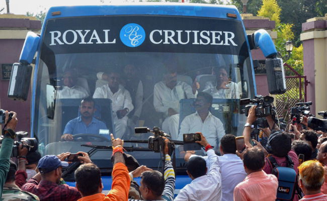 Jharkhand Ruling Coalition MLAs Arrive At Ranchi For Assembly Session