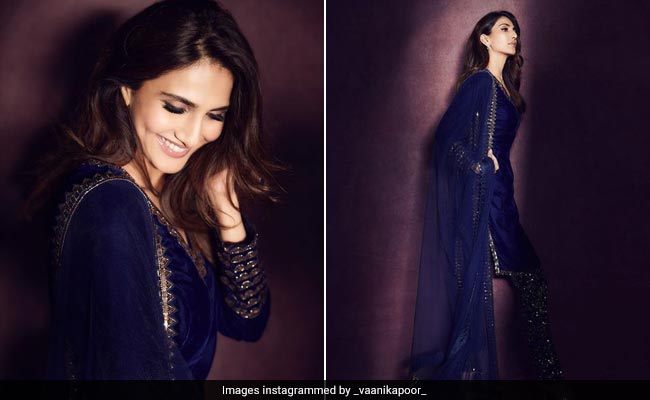 Vaani Kapoor Looks More Enchanting Than The Midnight Sky In Her Deep Blue Suit