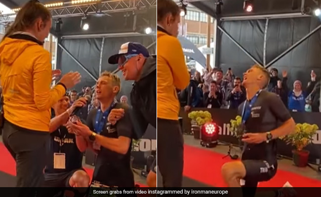 Viral Video: Man Proposing To Girlfriend While Suffering Severe Leg Cramp Leaves Internet In Awe
