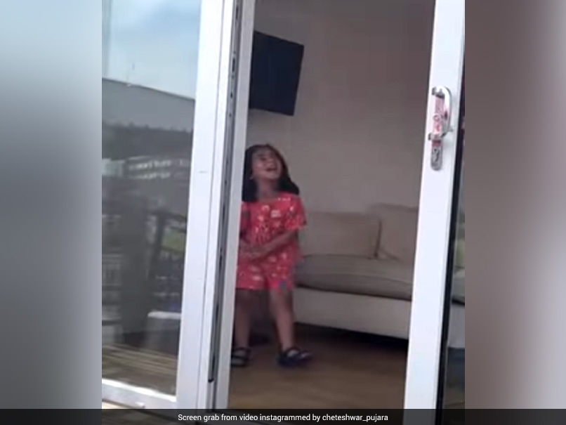 Watch: Reaction Of Cheteshwar Pujaras Daughter Goes Viral After Batter Scores Ton For Sussex