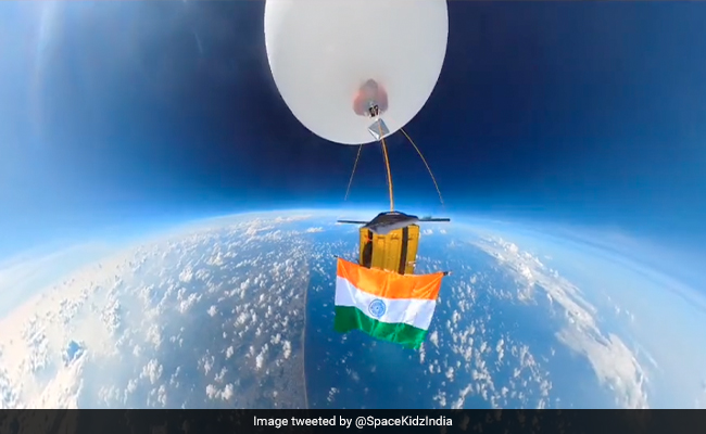 Watch: India's Flag 30 Km Above Earth Marks 75 Years Of Independence