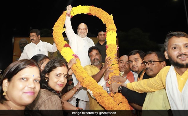 Home Minister Amit Shah Arrives In Odisha For 2-Day Visit