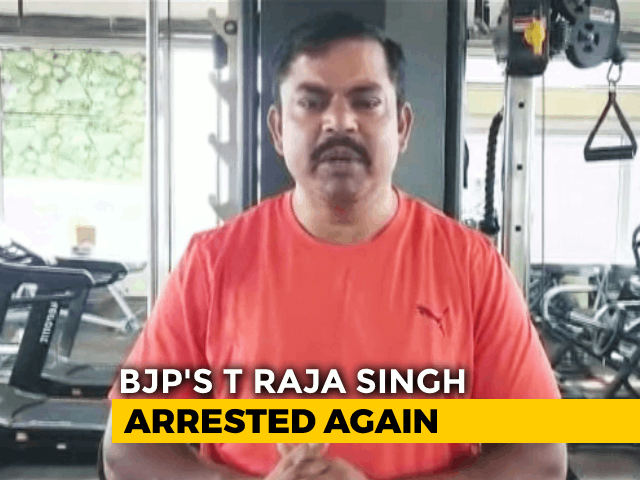 Telangana BJP's Raja Singh Arrested Again, After Video On KTR, "Vote-Bank Game"