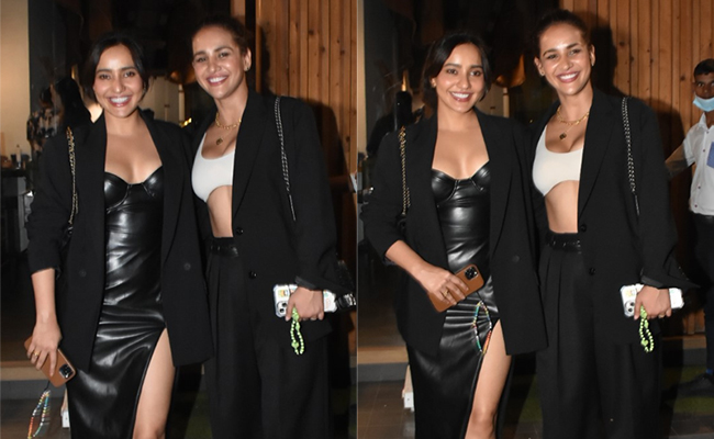 Black And White Never Look Basic When Neha Sharma And Aisha Sharma Fabulously Wear Them