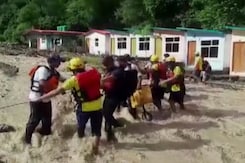 Watch: Ropes To The Rescue As People Brave Strong Currents In Uttarakhand Watch: Ropes To The Rescue As People Brave Strong Currents In Uttarakhand