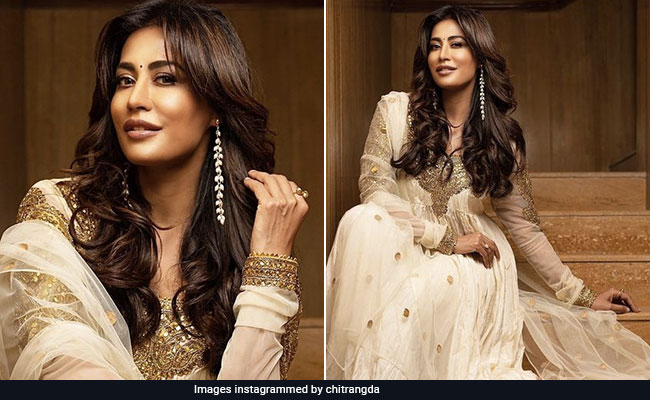 Taking The <i>Desi</i> Route Is Glam Queen Chitrangda Singh In An Embellished <i>Anarkali</i>