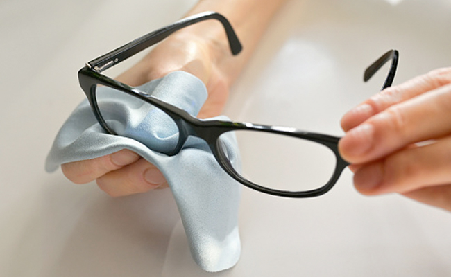 Taking a break time-to-time from your glasses can help reduce marks and other issues