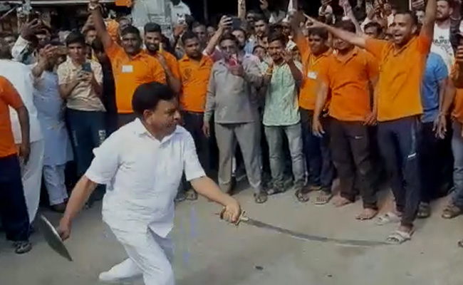 Video: Madhya Pradesh Minister's Acrobatic Performance With Sword