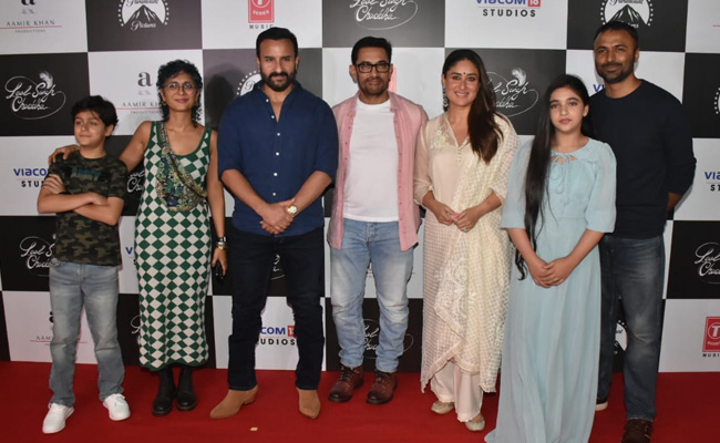 लाल सिंह चड्ढा की स्क्रीनिंग पर पूर्व पत्नी किरण राव बेटे और को-स्टार के साथ नजर आए आमिर खान देंखें वीडियो