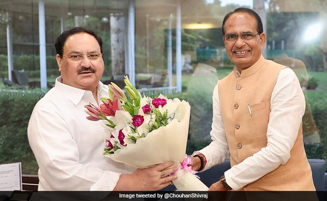 Madhya Pradesh Chief Minister Meets BJP Chief JP Nadda