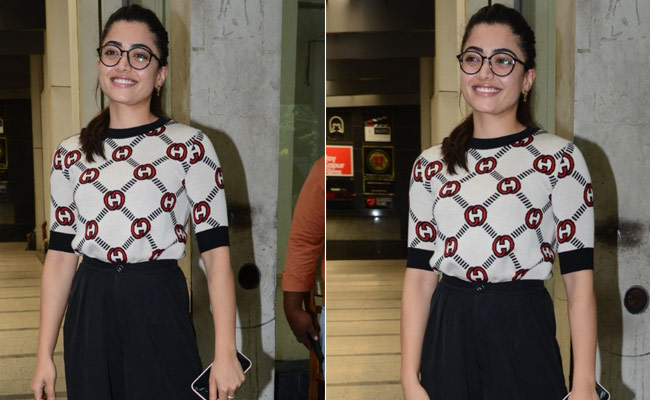 We've Never Seen An Off-Duty Look As Chic As Rashmika Mandanna's 1.2 Lakh Gucci Knit Top, Trousers And Acrylic Heels