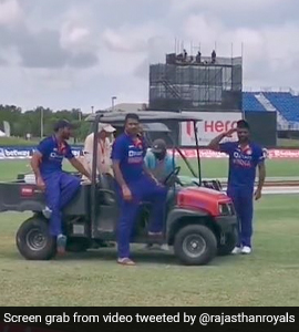 Watch: Florida Crowd Goes Berserk During India-WI T20I, Sanju Samson Responds By Saluting