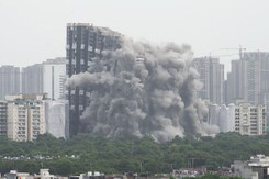 Watch: Noida Twin Towers Brought Down By Massive Blast Watch: Noida Twin Towers Brought Down By Massive Blast