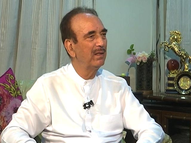 "Alliance With BJP In Kashmir Of No Benefit": Ghulam Azad To NDTV